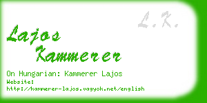 lajos kammerer business card